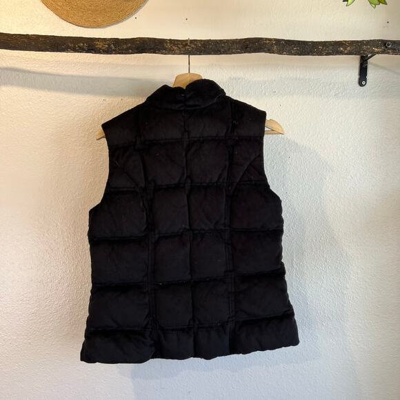 Eddie Bauer Black Goose Down Soft Puffer Plush Zip Up Snow Vest Size Small - Picture 6 of 10